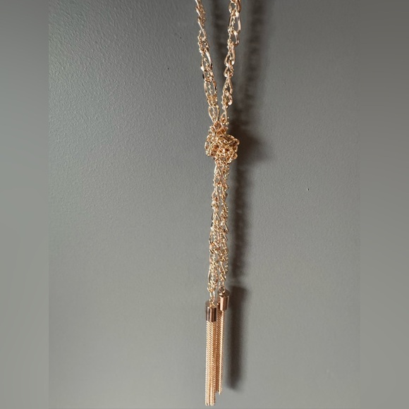 Guess Jewelry - NWT Guess Gold and Silver Tassel Necklace